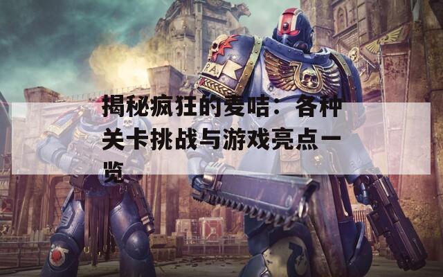 揭秘疯狂的麦咭：各种关卡挑战与游戏亮点一览