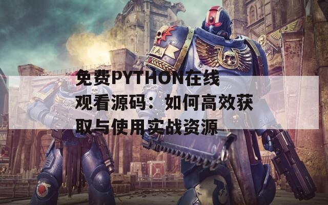 免费PYTHON在线观看源码：如何高效获取与使用实战资源