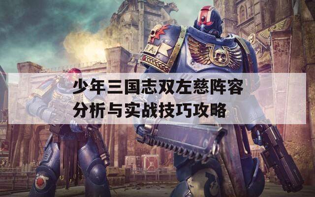 少年三国志双左慈阵容分析与实战技巧攻略