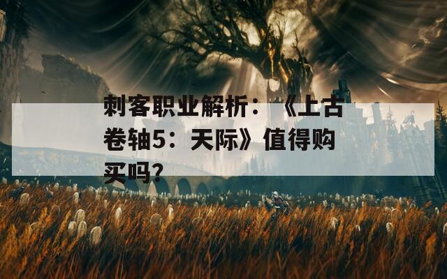 刺客职业解析：《上古卷轴5：天际》值得购买吗？