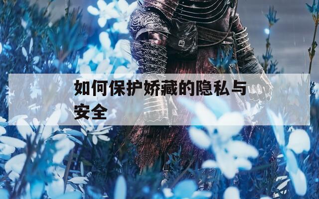 如何保护娇藏的隐私与安全