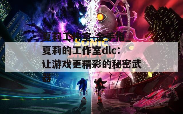 夏莉工作室 金手指_夏莉的工作室dlc：让游戏更精彩的秘密武器