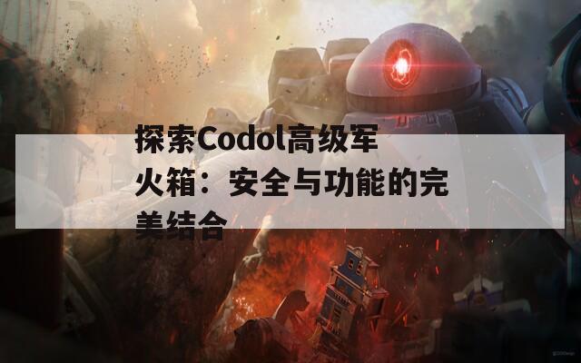 探索Codol高级军火箱：安全与功能的完美结合